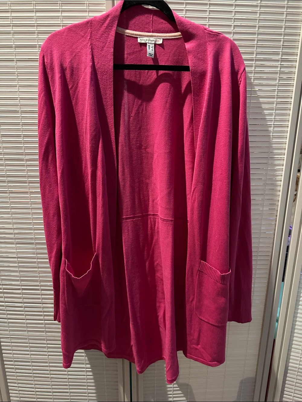 Isaac Mizrahi Live! Hot Pink Knit Top